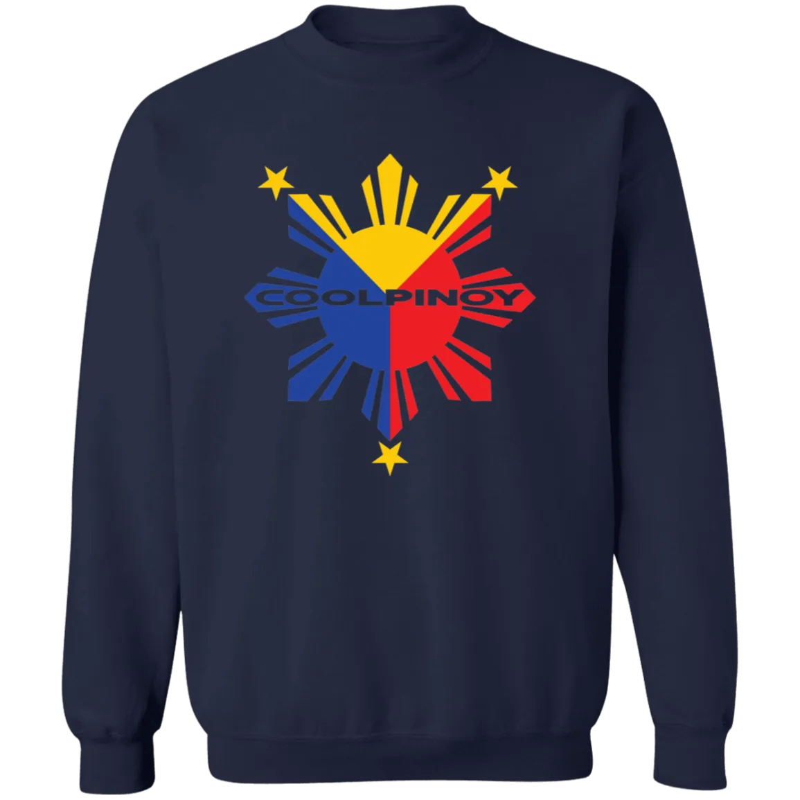 CoolPinoy Tricolor Unisex Crewneck Pullover Sweatshirt