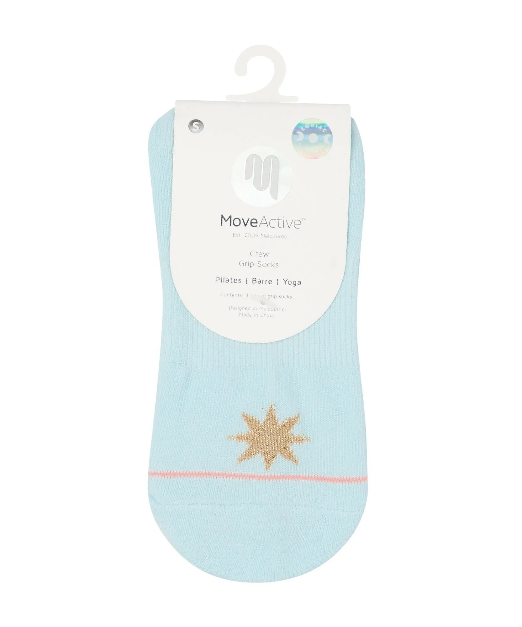 Crew Non Slip Grip Socks - Aquarius