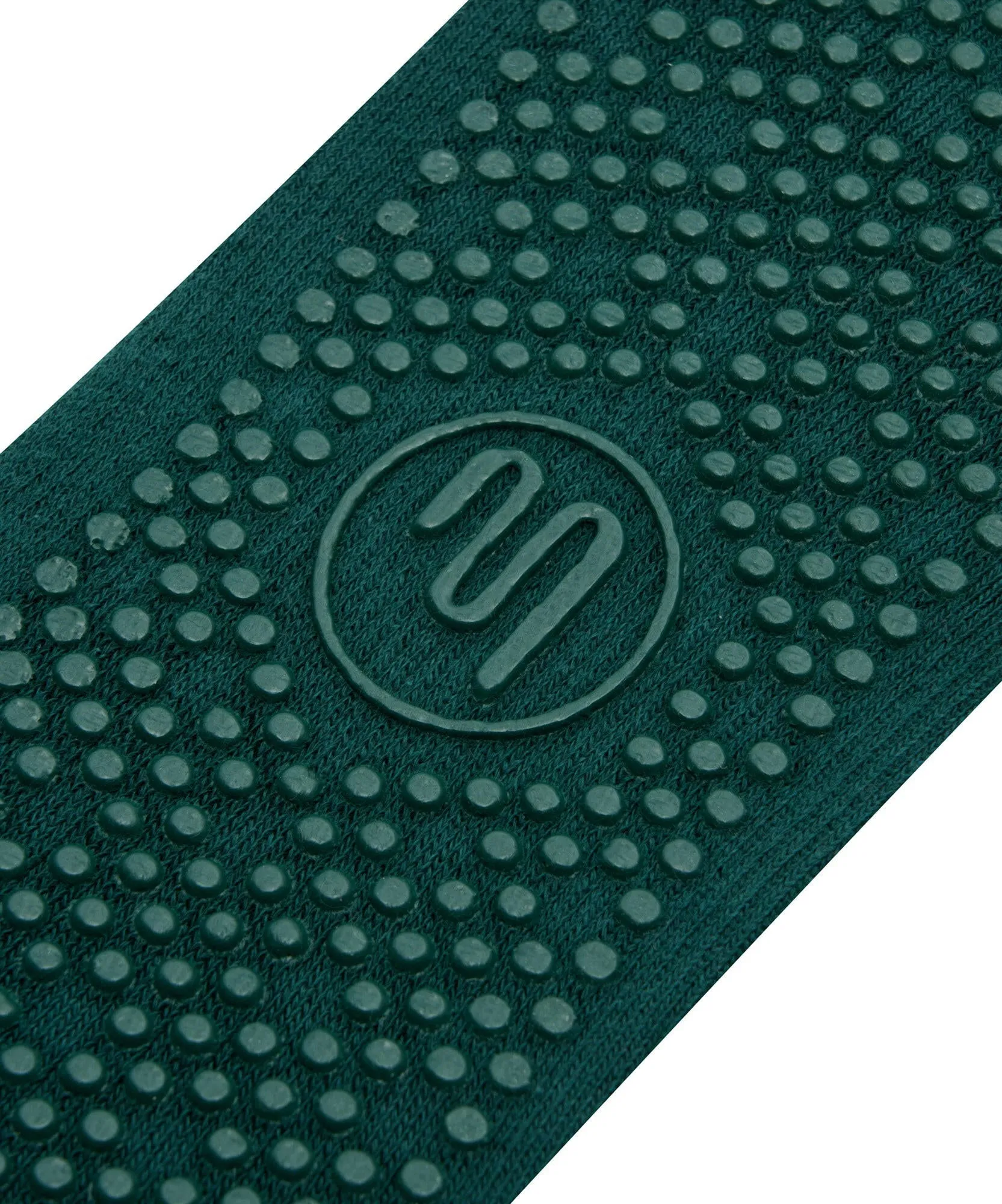 Crew Non Slip Grip Socks - Forest Green
