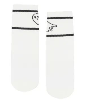 Crew Non Slip Grip Socks - Ghost White