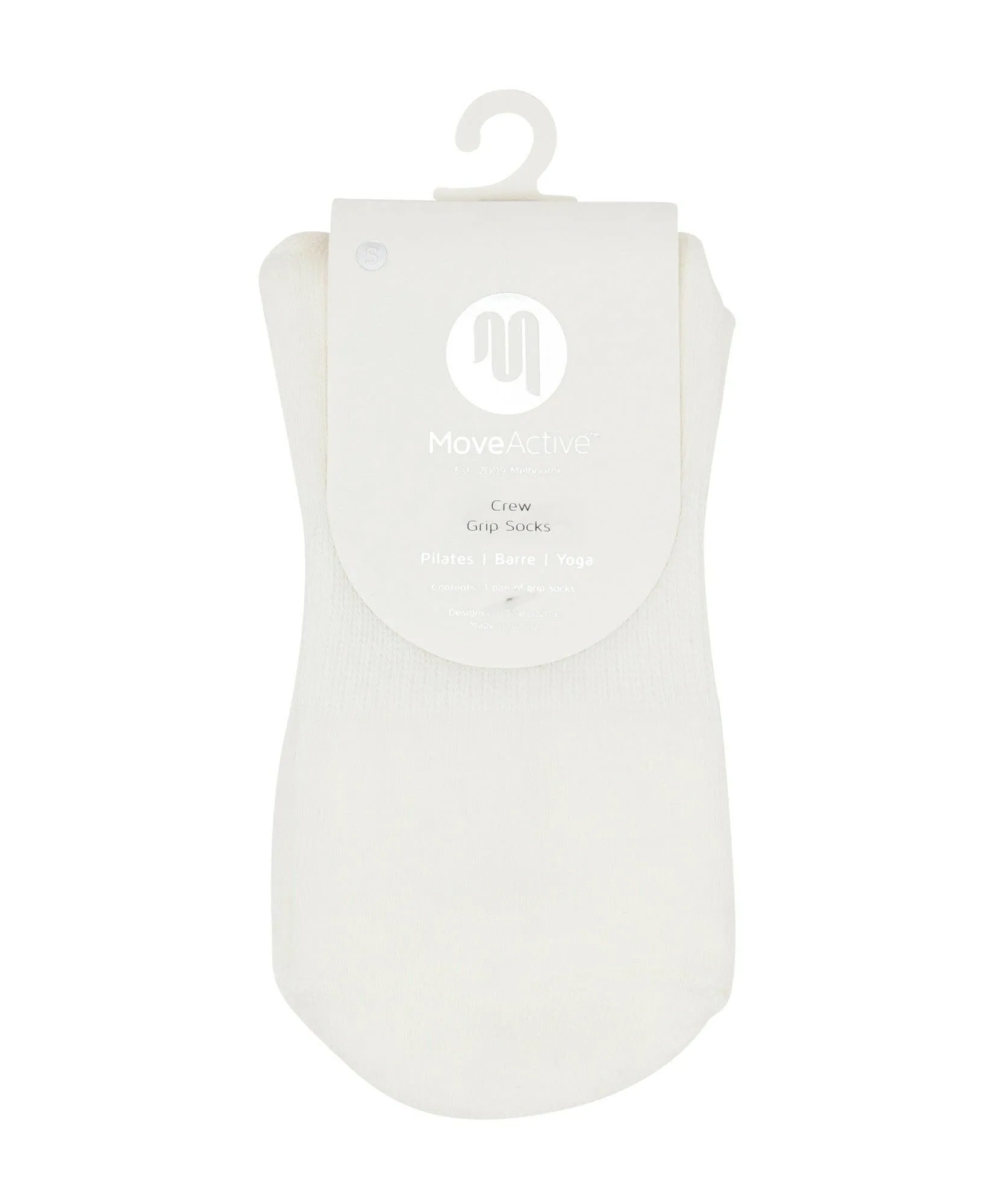Crew Non Slip Grip Socks - Ivory