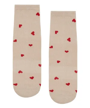 Crew Non Slip Grip Socks - Love Me