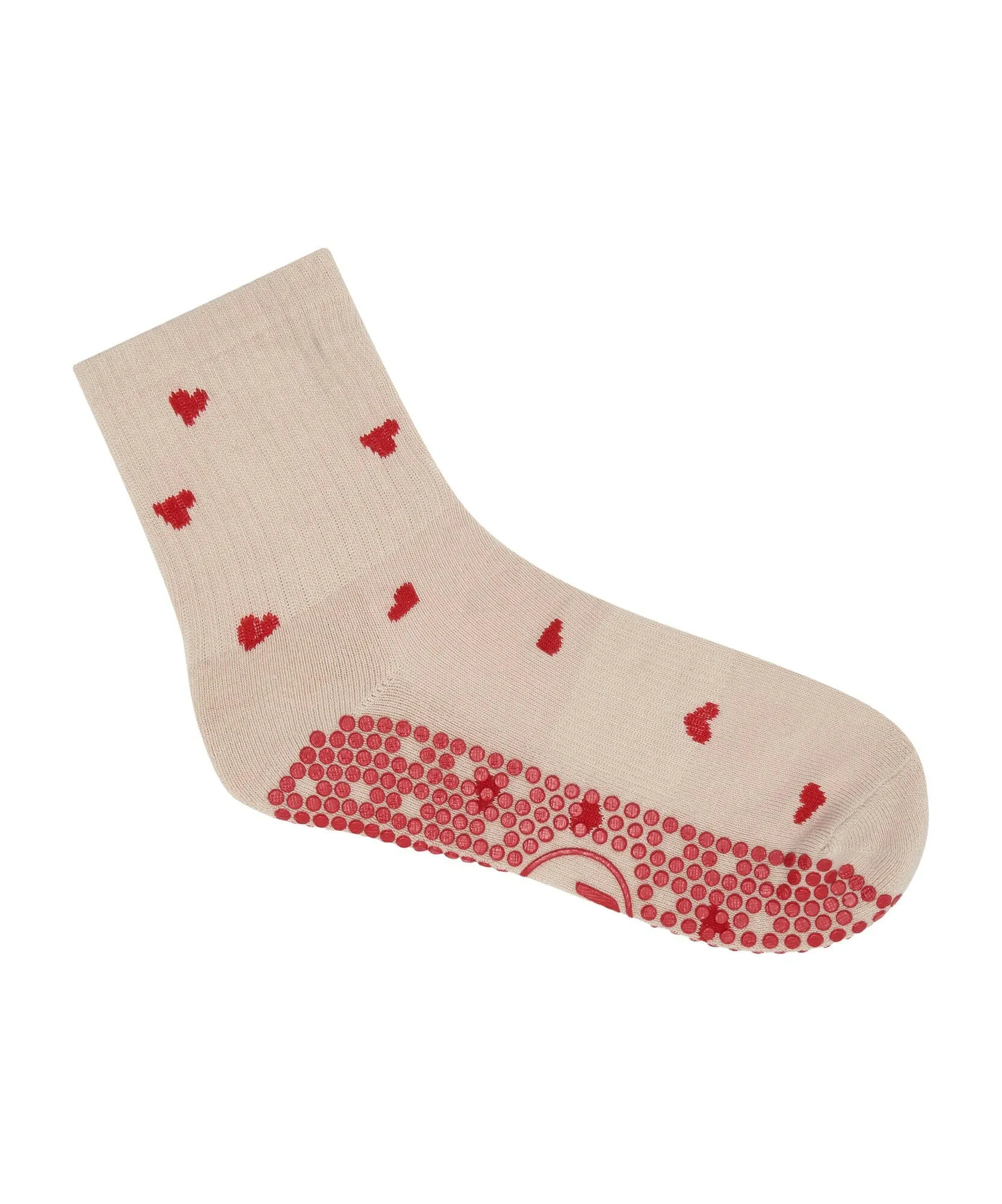 Crew Non Slip Grip Socks - Love Me