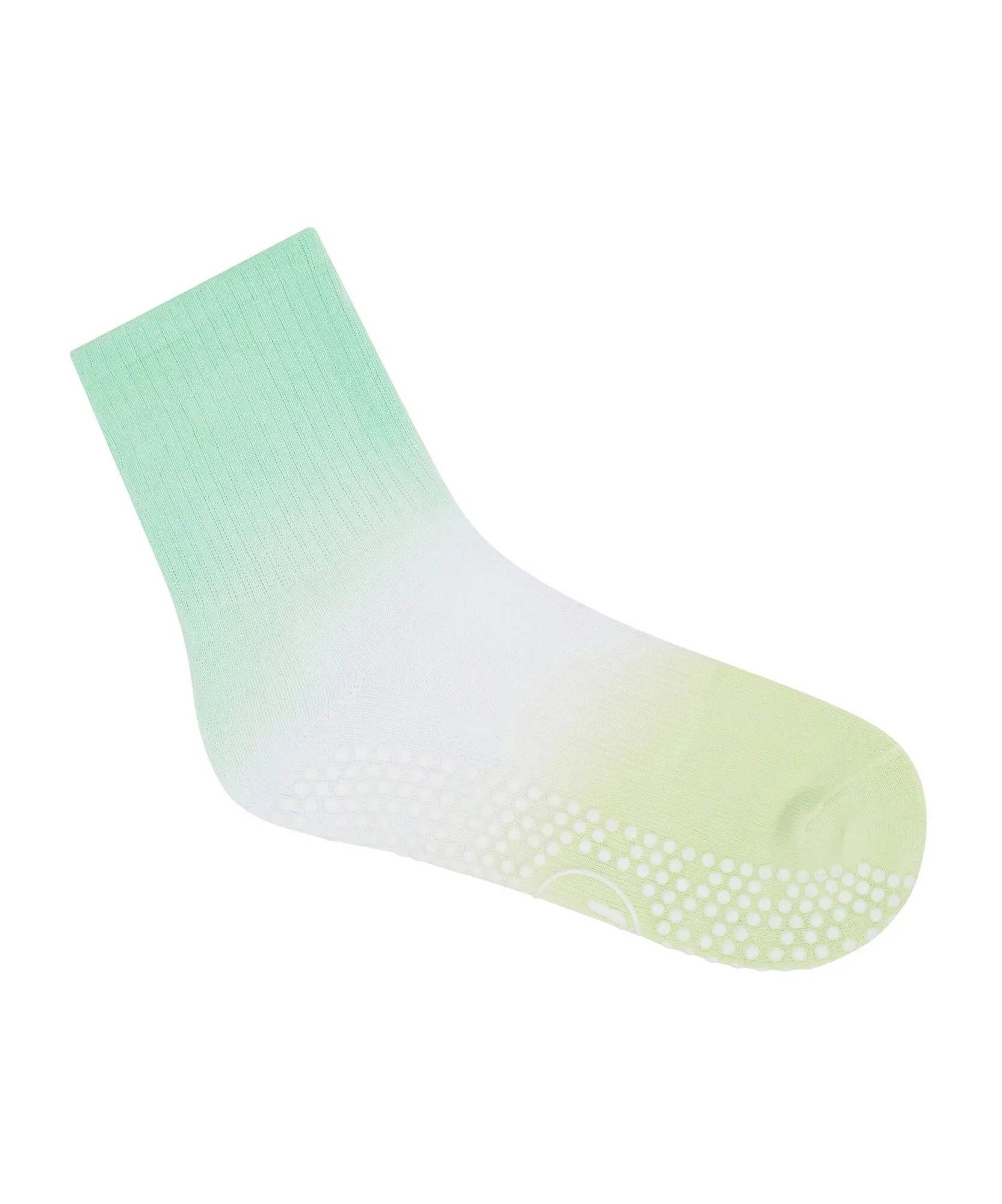 Crew Non Slip Grip Socks - Miami Green Ombre