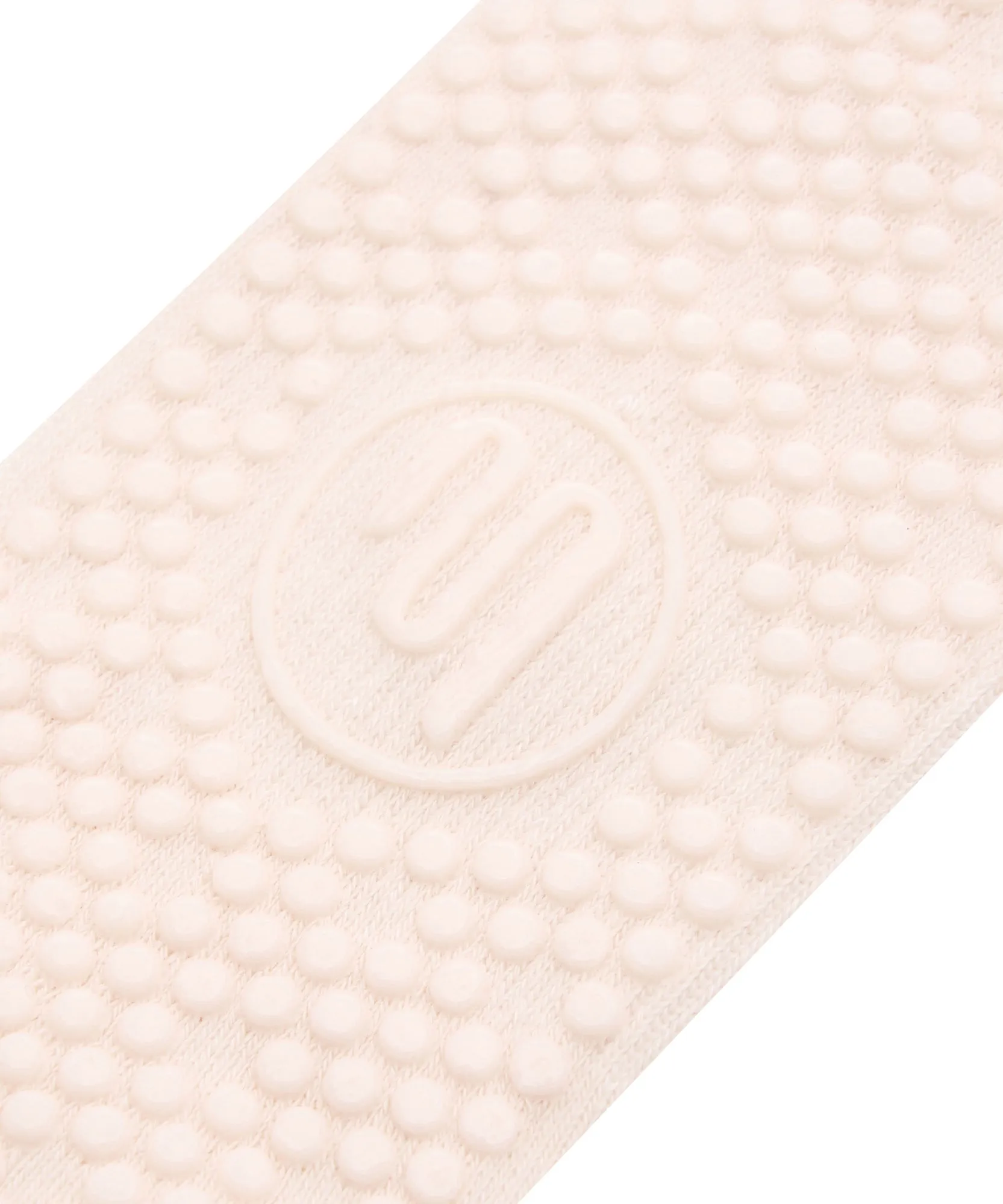 Crew Non Slip Grip Socks - Ribbed Sporty Stripe Blush