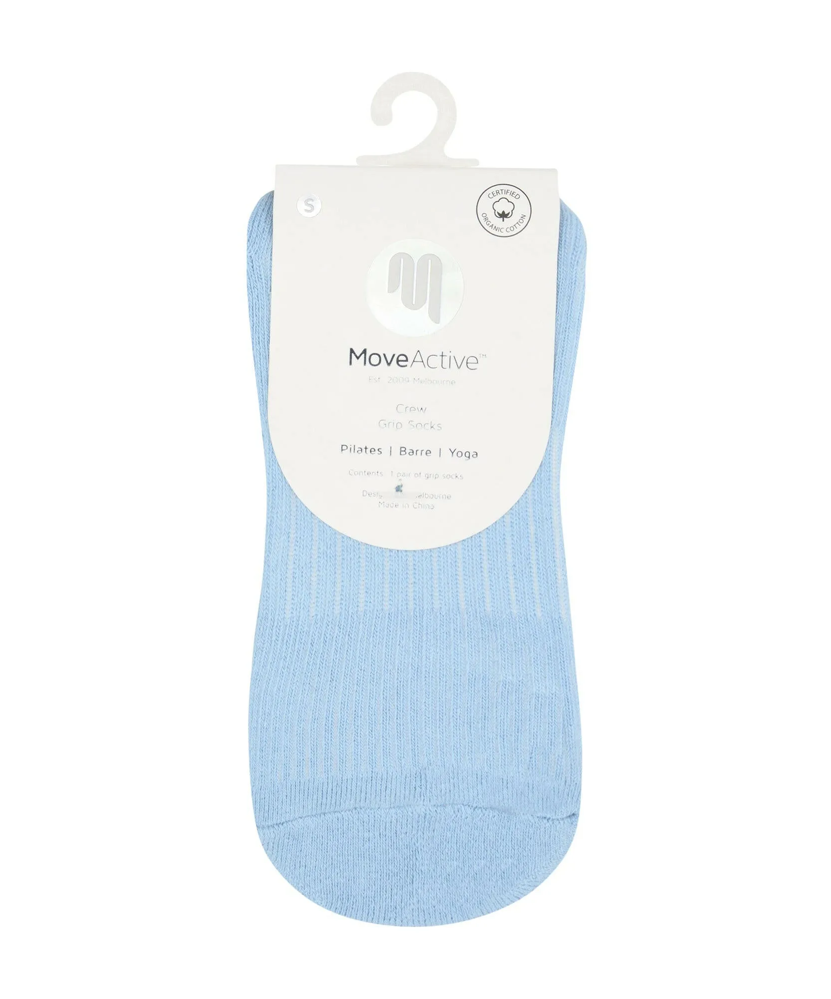 Crew Non Slip Grip Socks - Vintage Blue