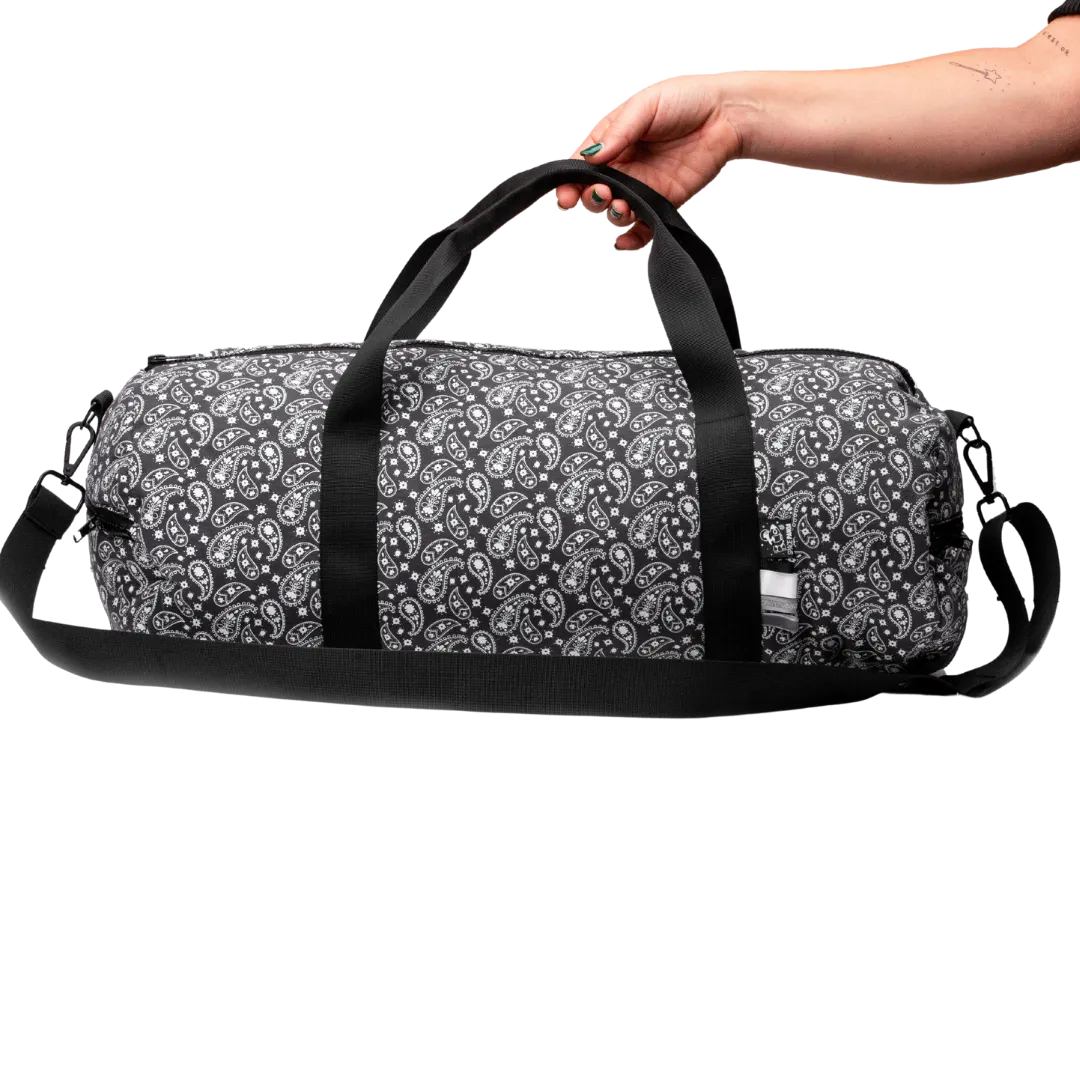 Dark Paisley Duffle Bag