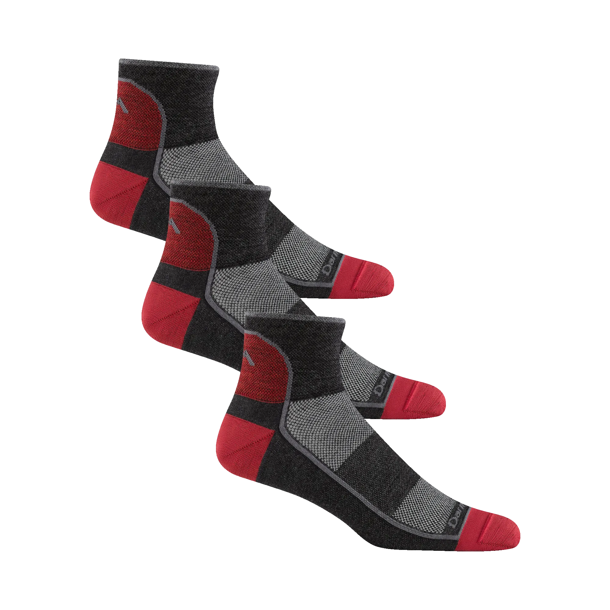 Darn Tough Mens Quarter Lightweight Athletic 3-Pack Socks