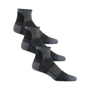 Darn Tough Mens Quarter Lightweight Athletic 3-Pack Socks