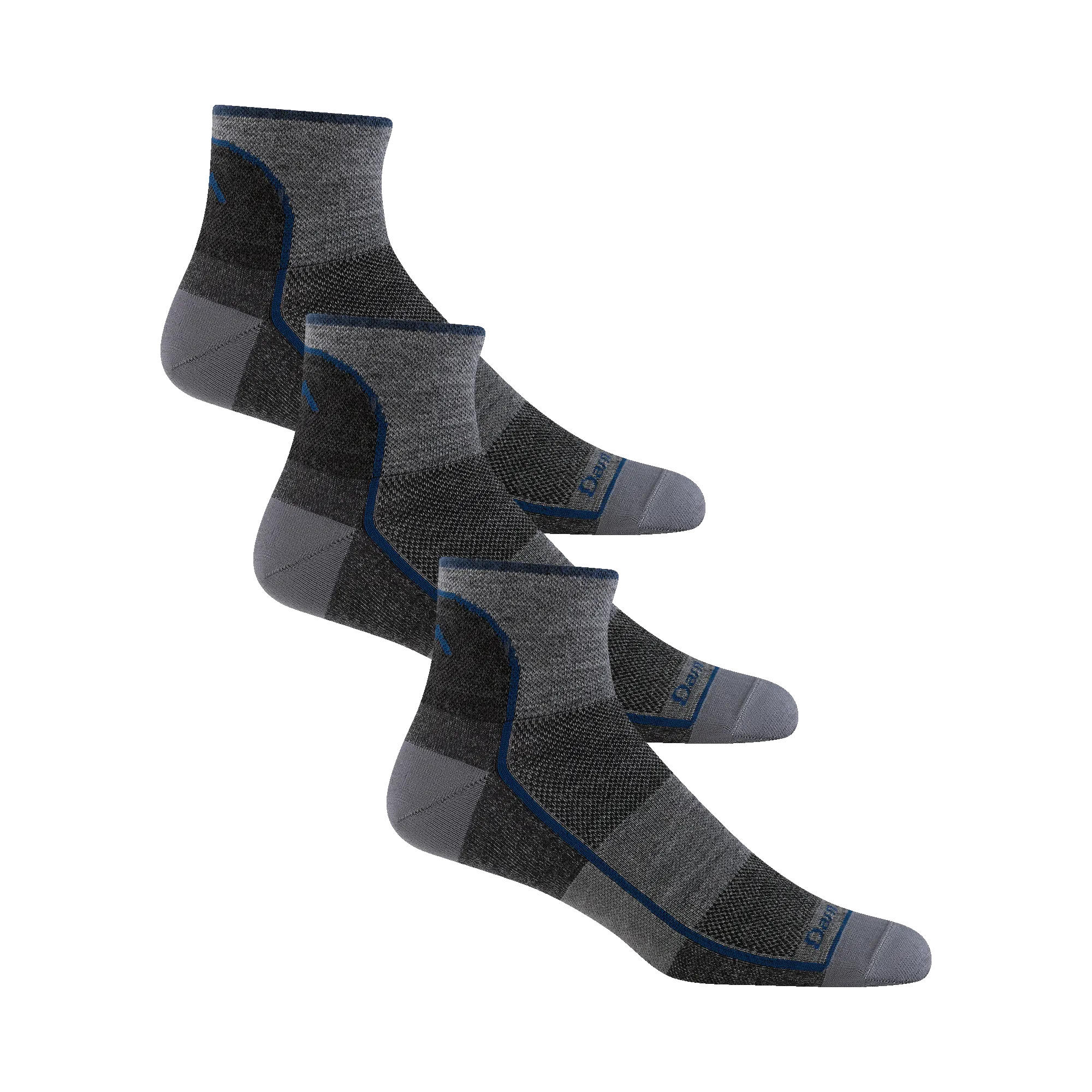 Darn Tough Mens Quarter Lightweight Athletic 3-Pack Socks