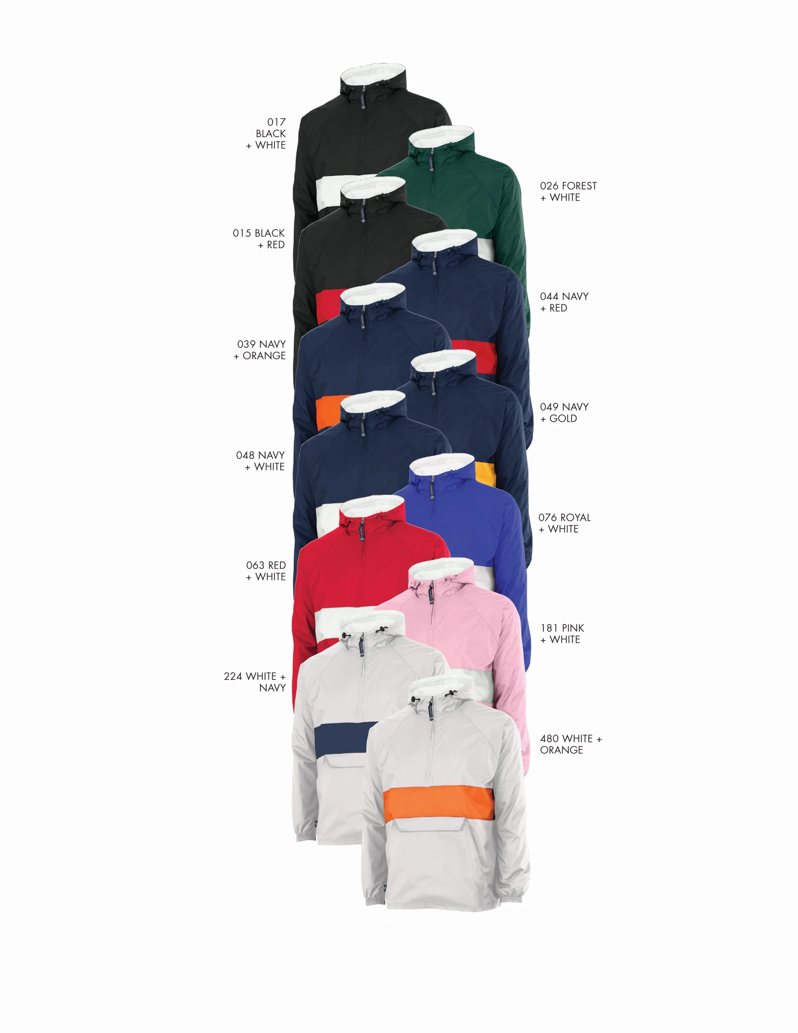 Delta Chi Rugby Striped Lined Windbreaker