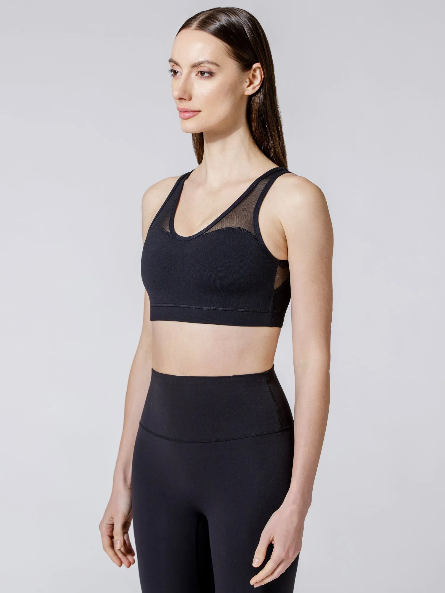 DEMURE MESH BRA
