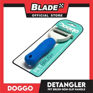 Doggo Dog Detangler Pet Brush Non-Slip Handle