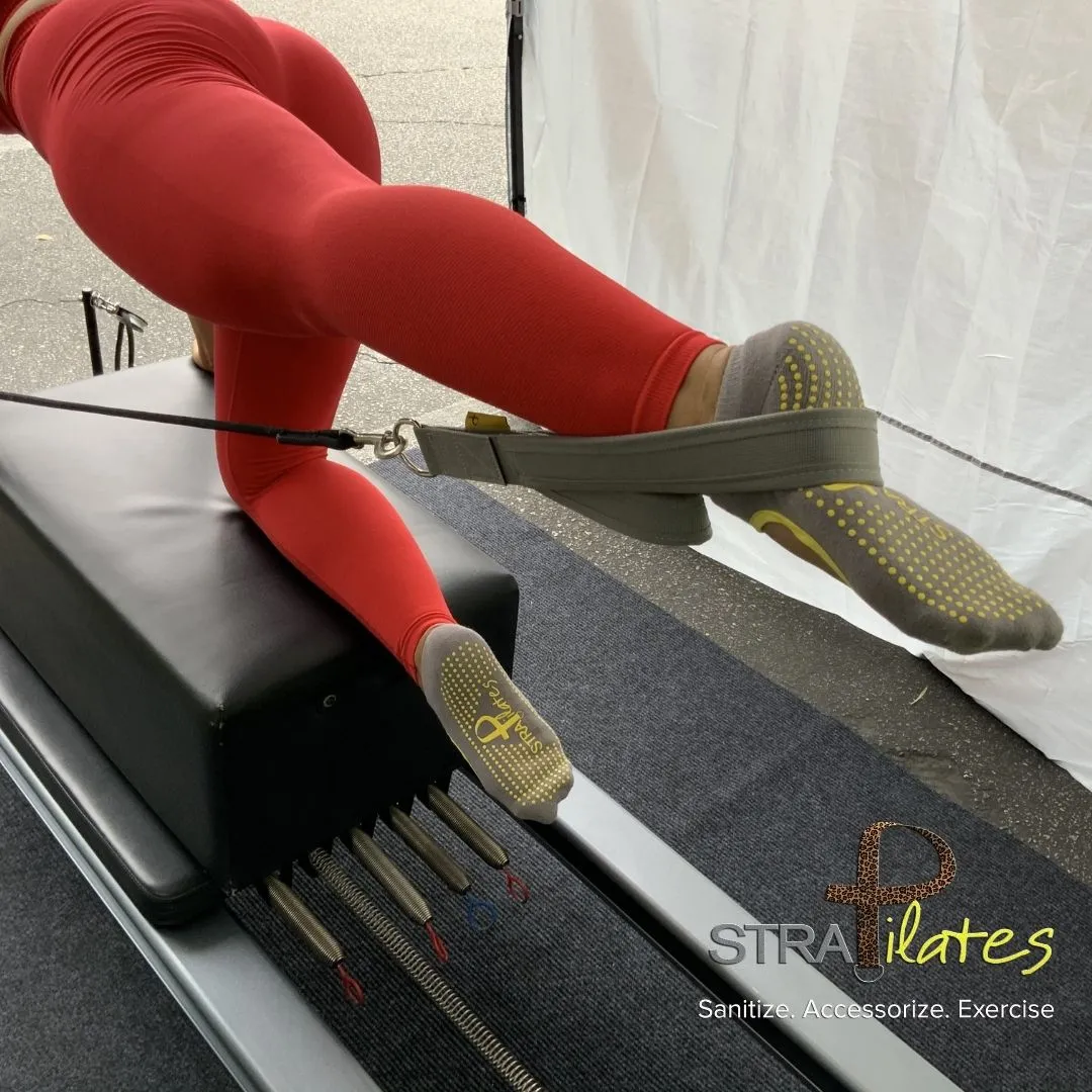 Double Loop Pilates Straps (Grey)