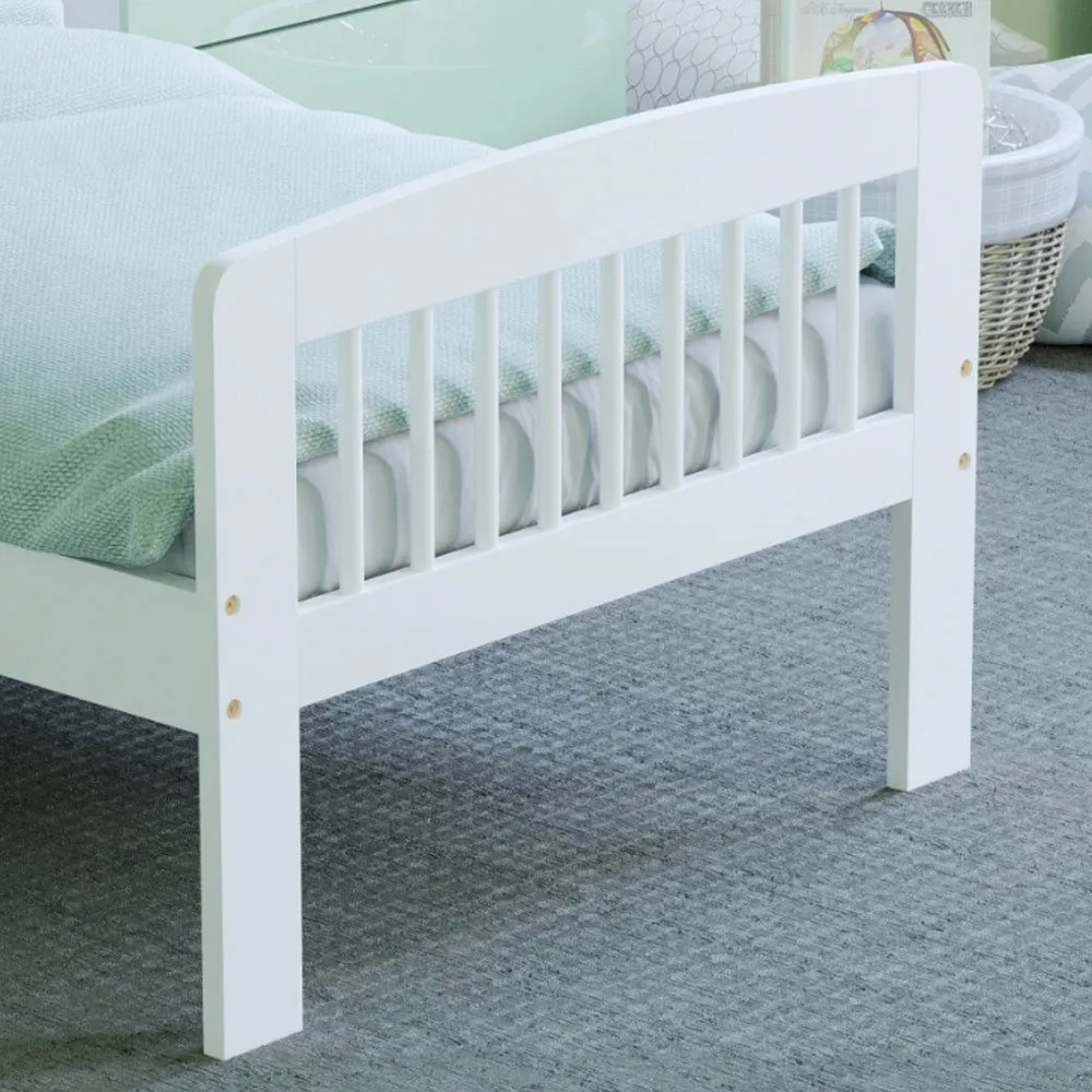 Eco-conscious Solid Pine Wooden Toddler Bed | Beds for Toddlers | Kids Single Bed