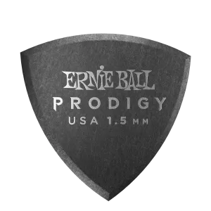 Ernie Ball 1.5 mm Shield Prodigy Picks 6 Pack, Black