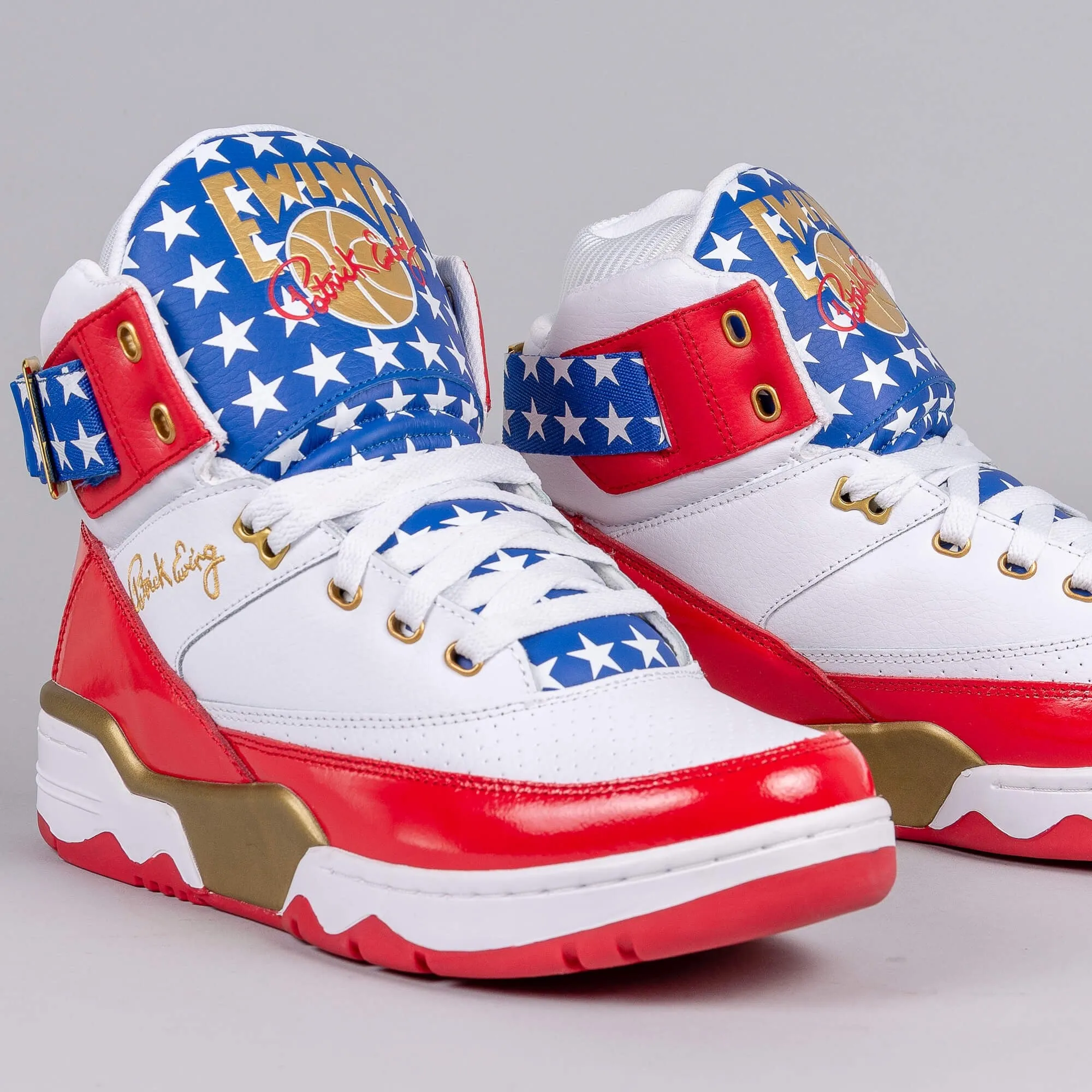 EWING ATHLETICS 33 HI USA -WHITE/BLUE/GOLD - 4th of July