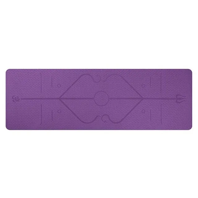 Extra Long Double Sided Exercise Yoga Mat w/ Carrying Bag