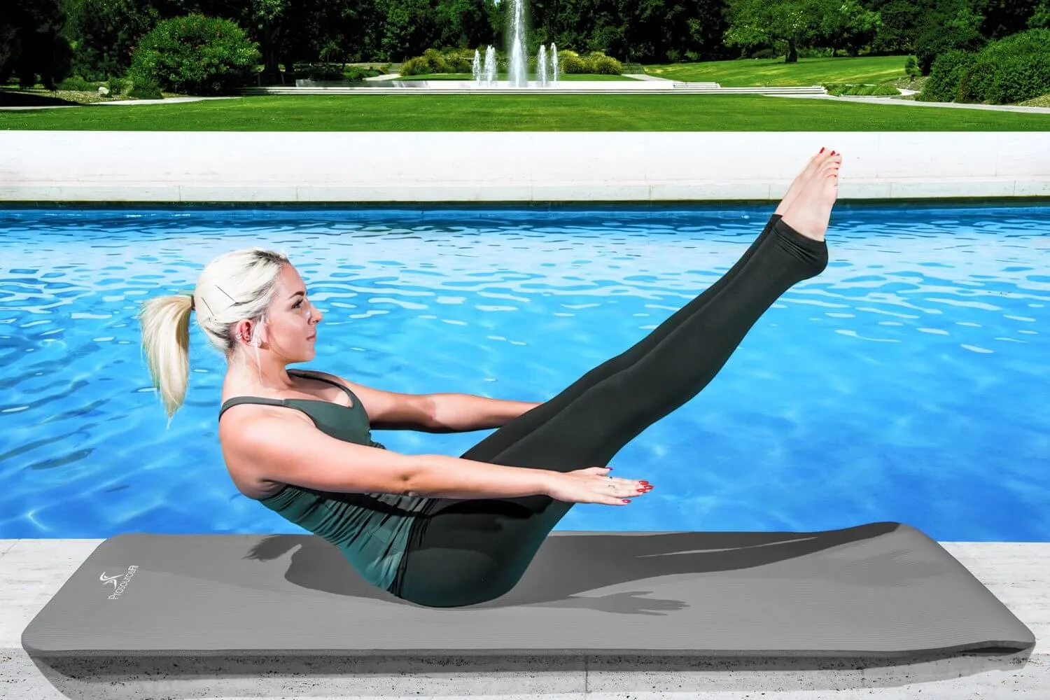 Extra Thick Yoga and Pilates Mat 1/2 inch by Jupiter Gear