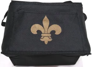 FLEUR DE LIS NYLON INSULATED LUNCH BAG