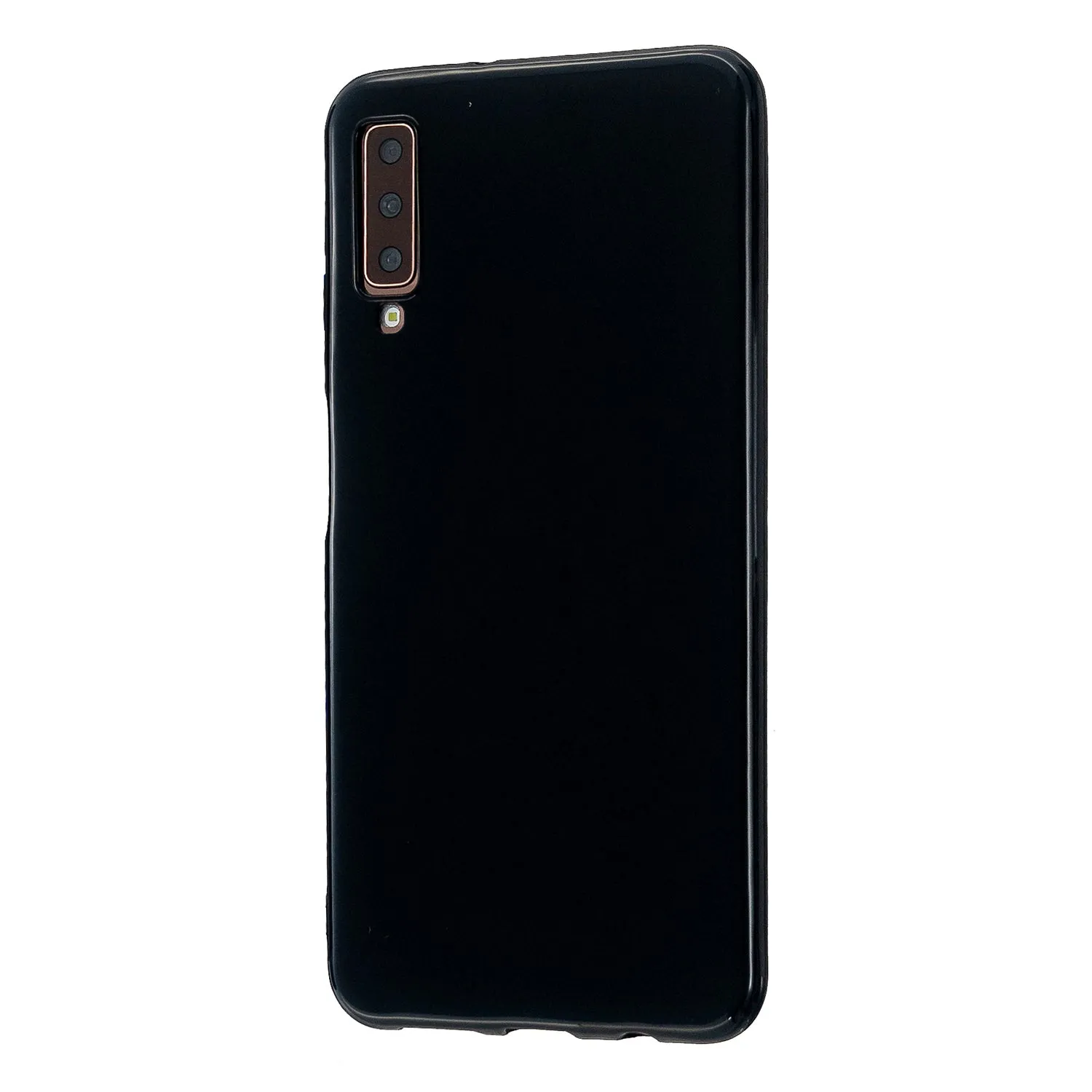 For Samsung A7 2018/A920 Smartphone Case Soft TPU Precise Cutouts Anti-slip Overal Protection Cellphone Cover  Bright black