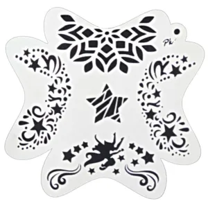 FRISBEE Face Painting Stencil - Fairy and Stars A4