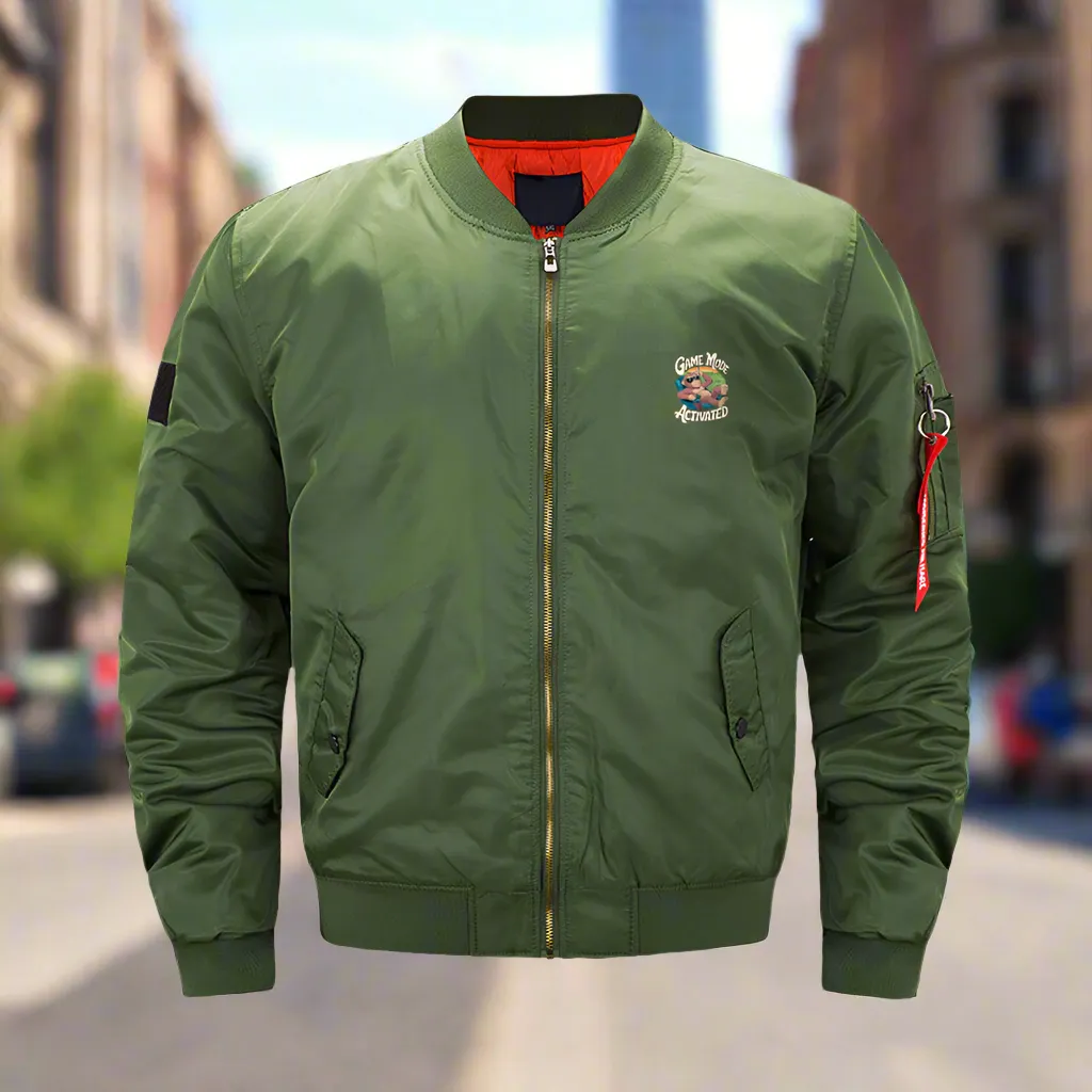 Game Mode Activated Unisex Bomber Jacket Winter Coat