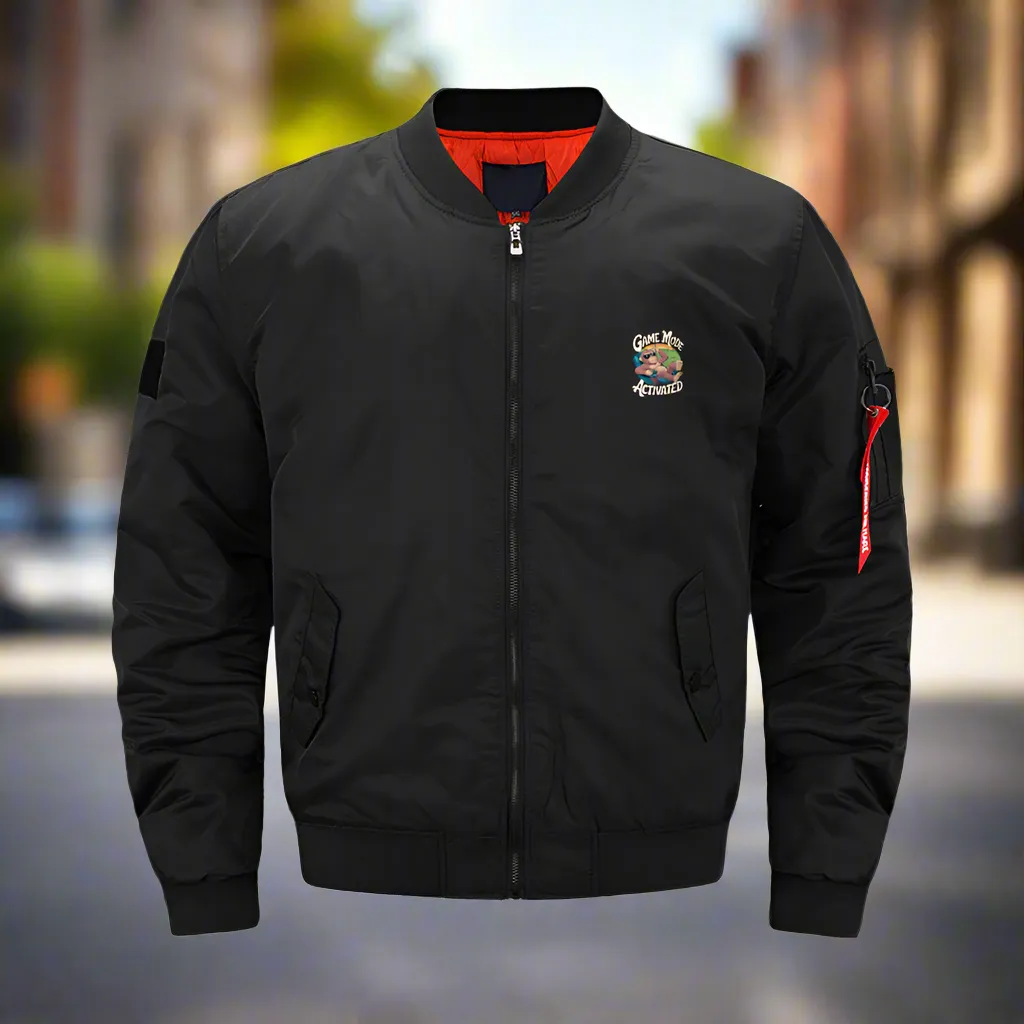 Game Mode Activated Unisex Bomber Jacket Winter Coat