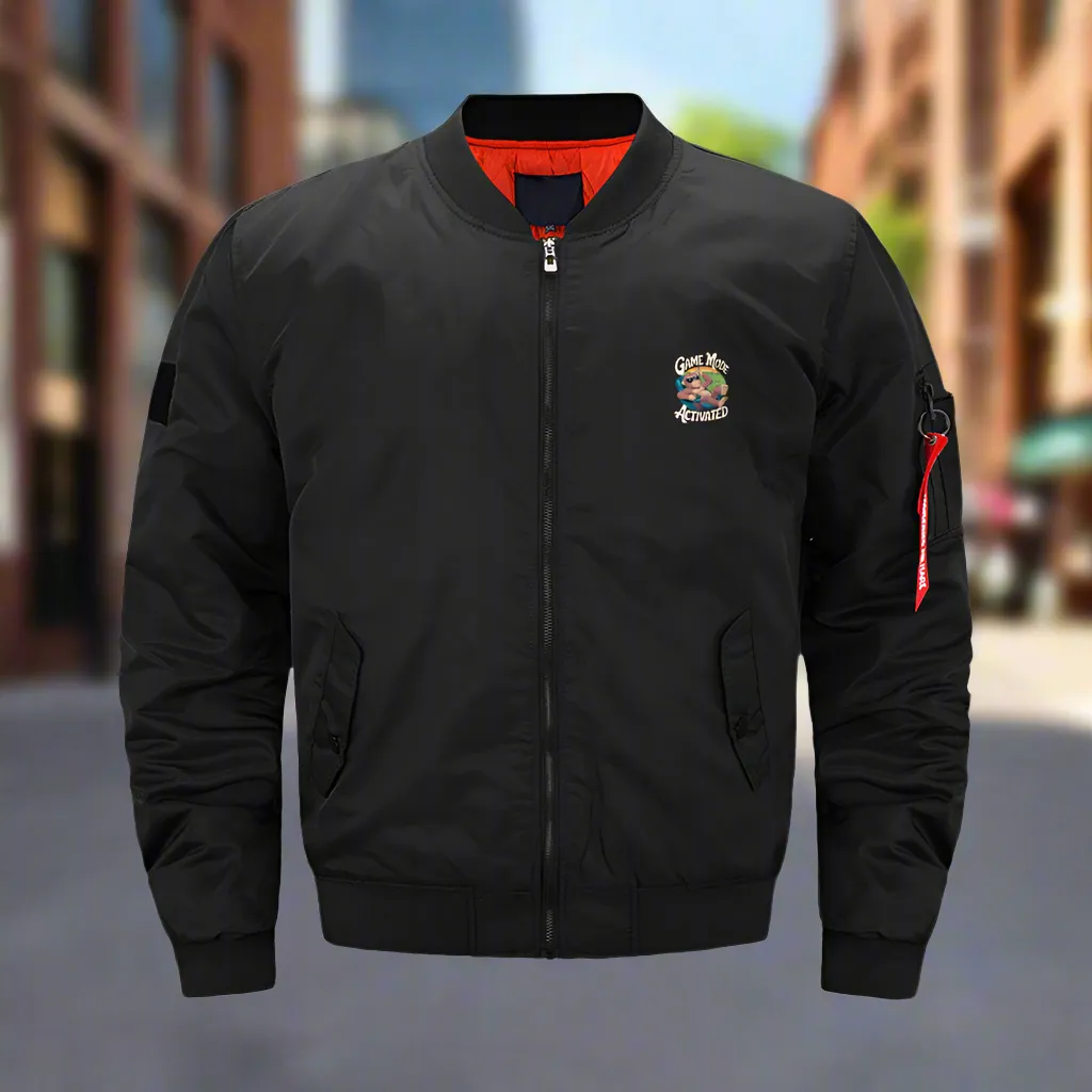 Game Mode Activated Unisex Bomber Jacket Winter Coat