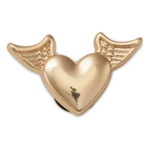 Gold Heart with Wings Jibbitz