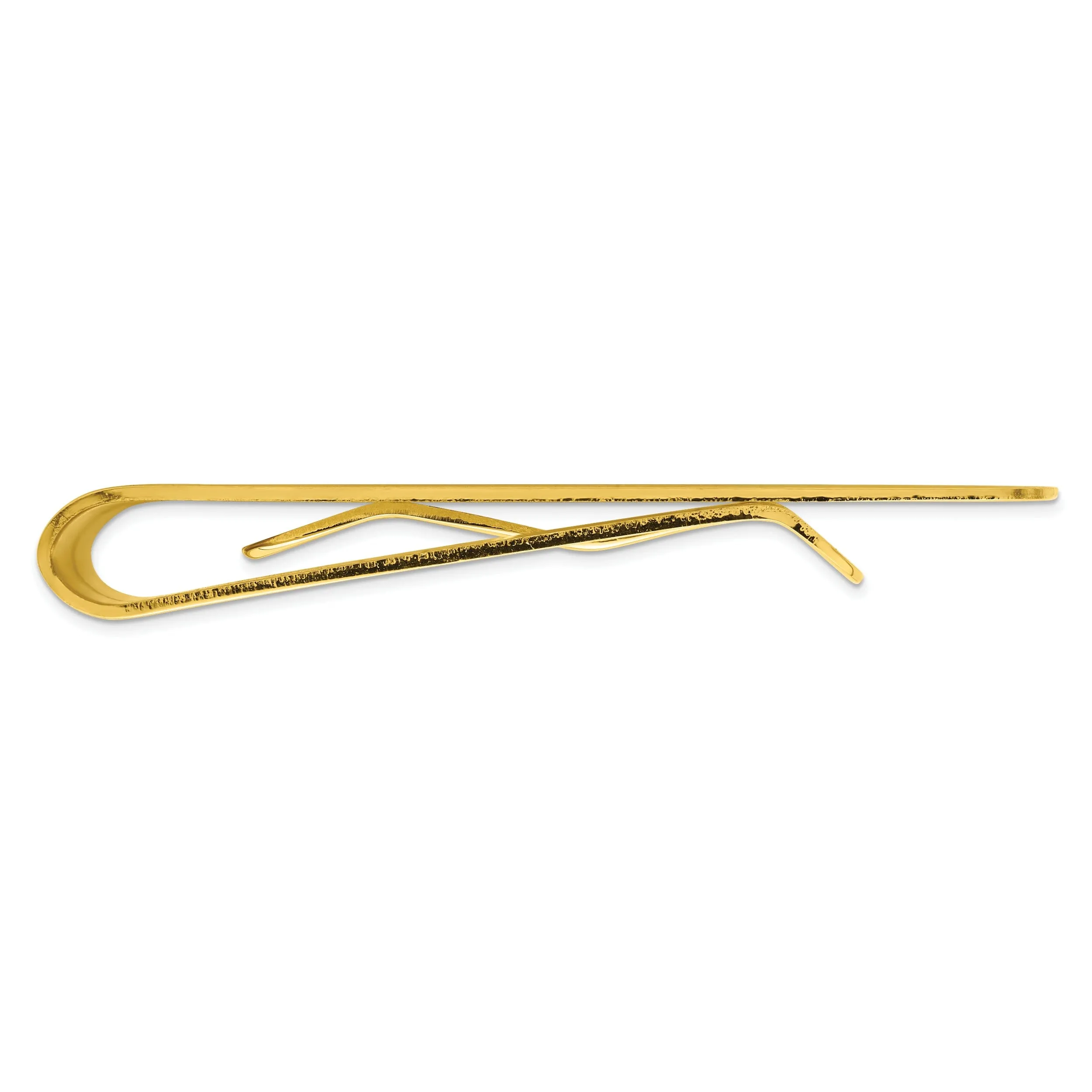 Gold Plated Cross Engravable Money Clip