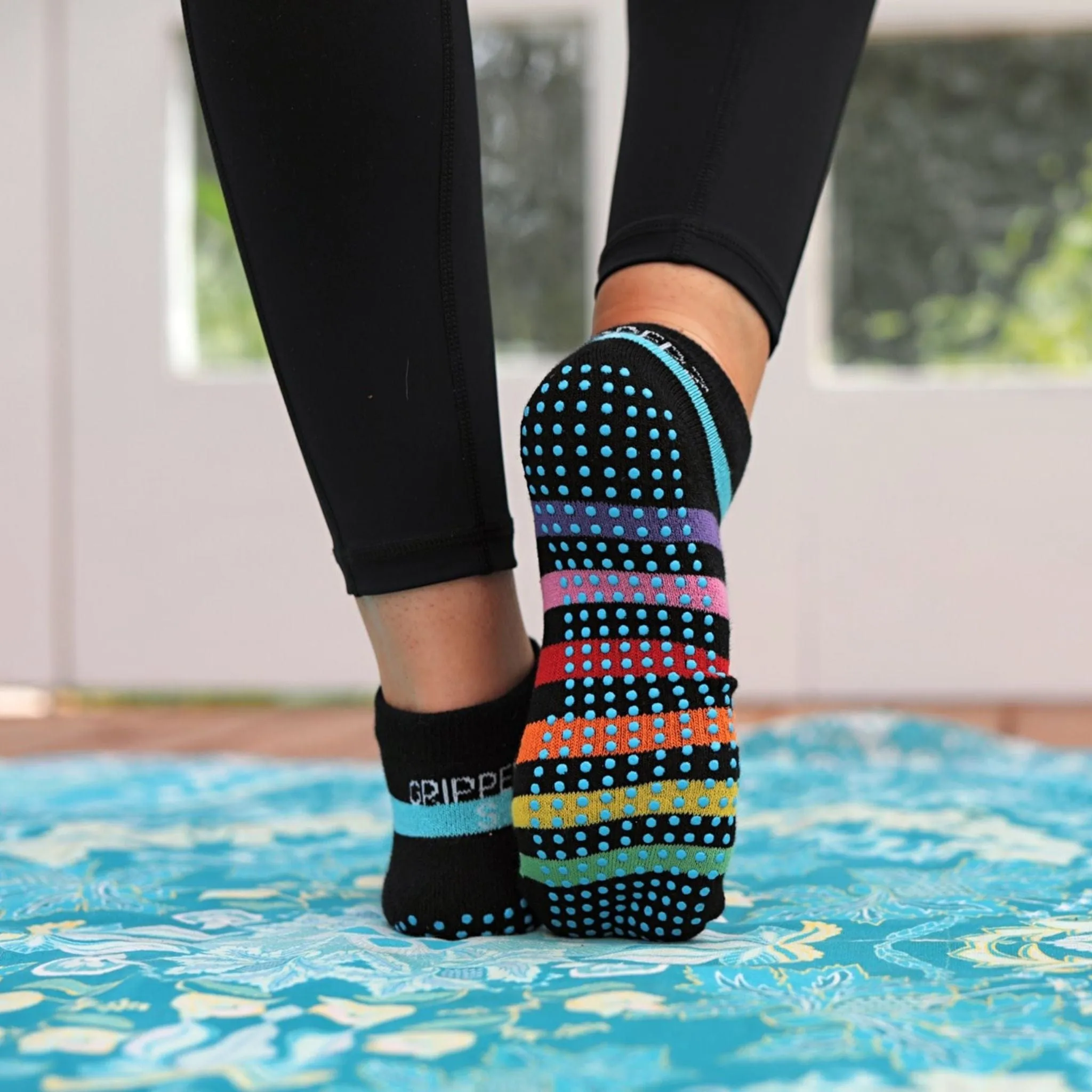 Gripperz Adult Grip Socks - Non Slip Active Ankle Socks