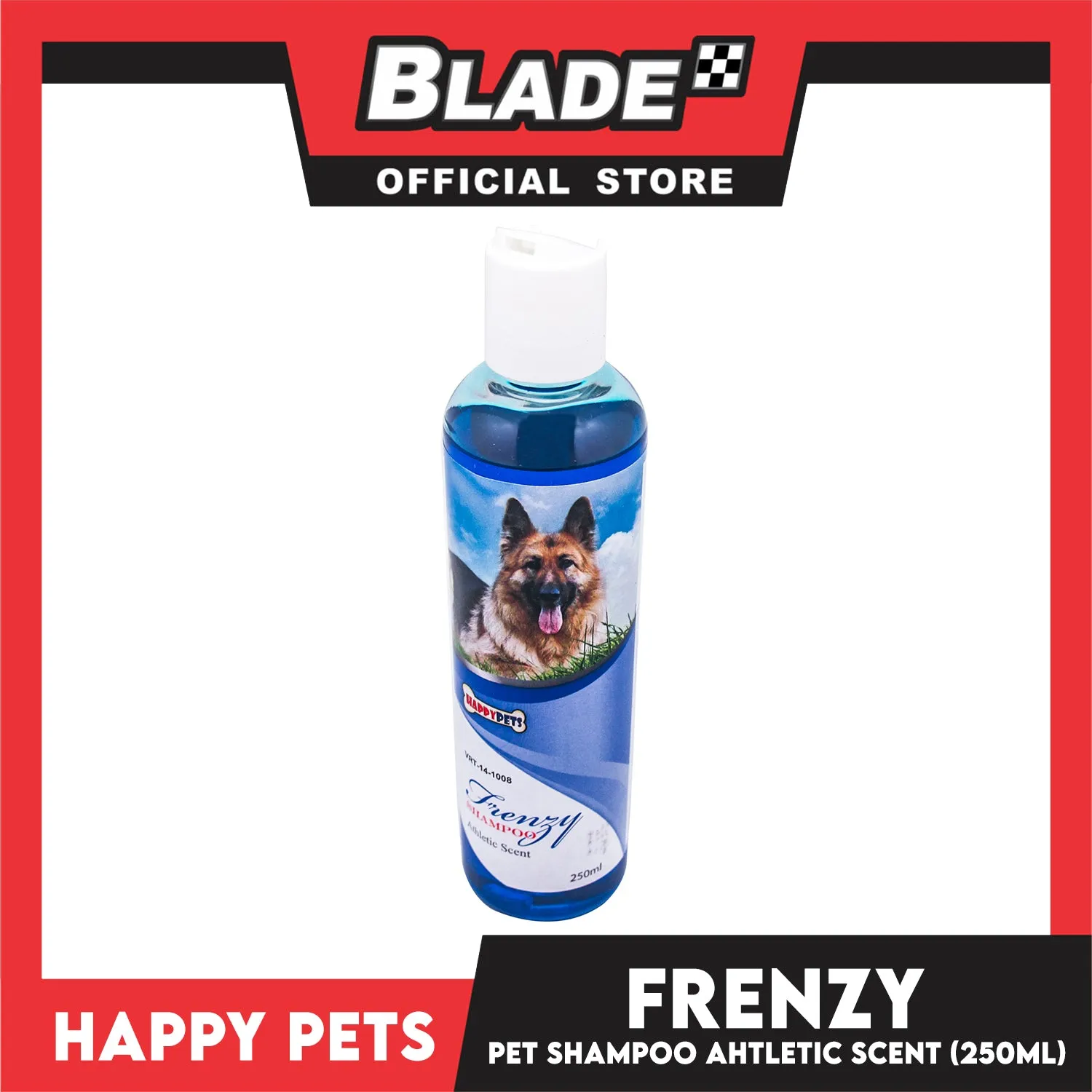 Happy Pets Frenzy Shampoo 250ml (Athletic Scent) Dog Shampoo