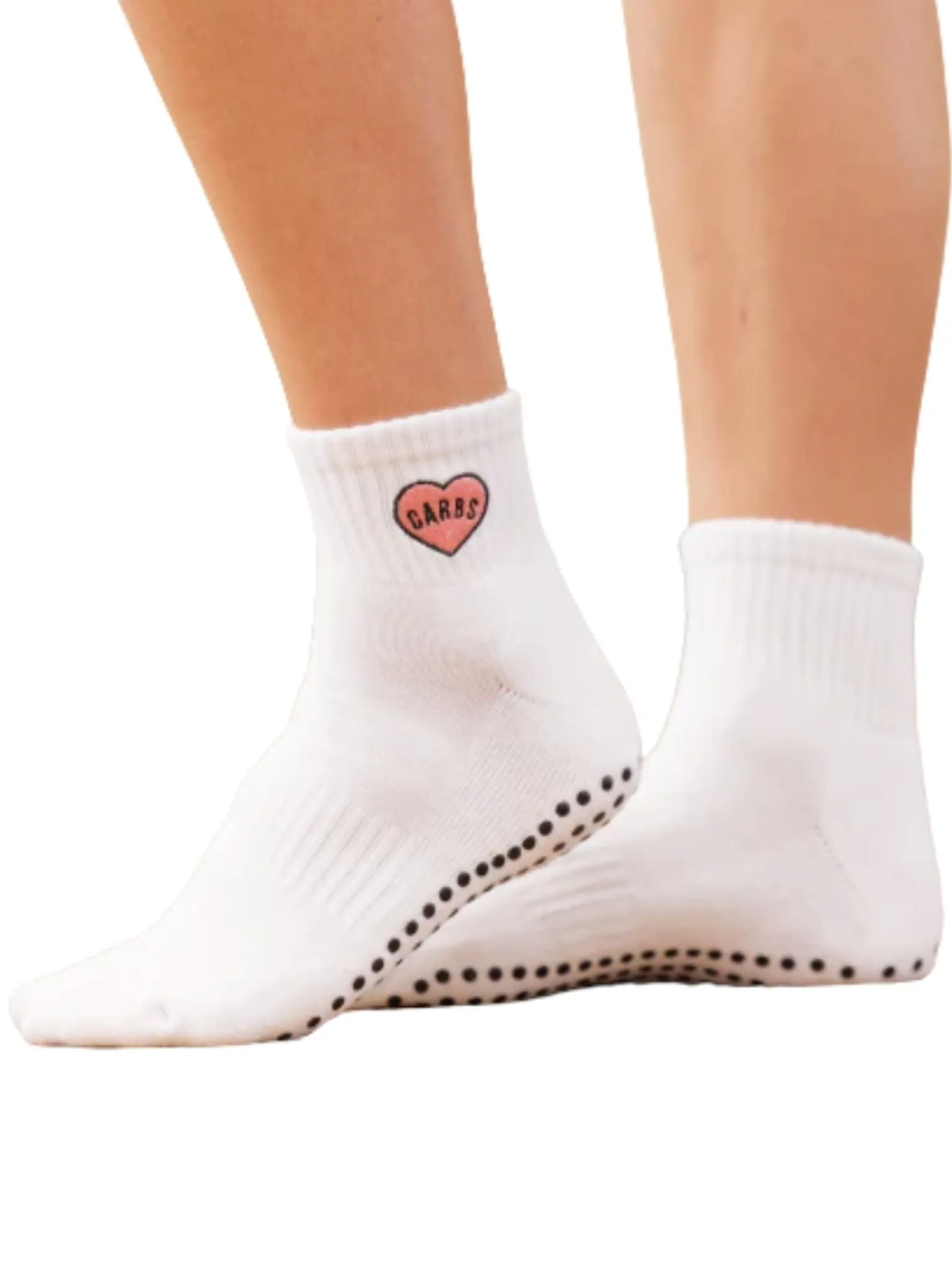 Heart Carbs Pilates Socks