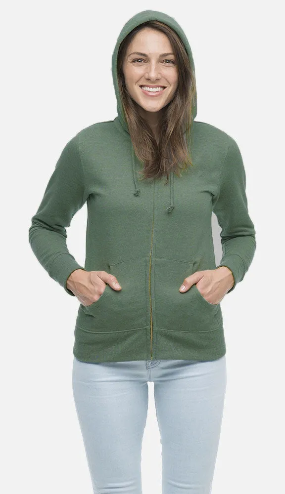 Heathered Fleece Full-Zip Hoody, EC4580