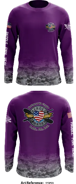 Heroes on The Water Northwest WA Chapter Store 1 Core Men's LS Performance Tee - v7QpZa
