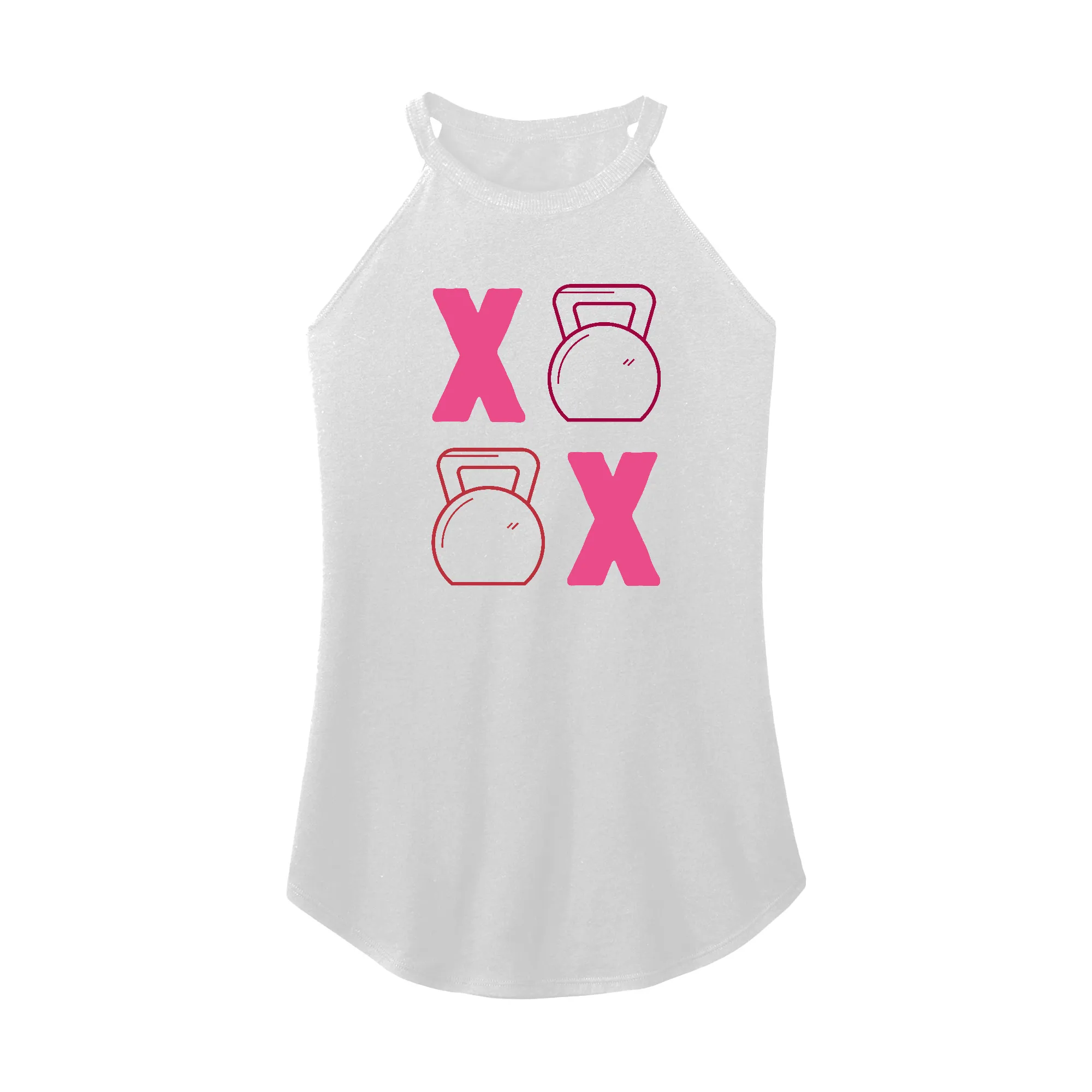KettleBell Kisses Rocker Tank Top