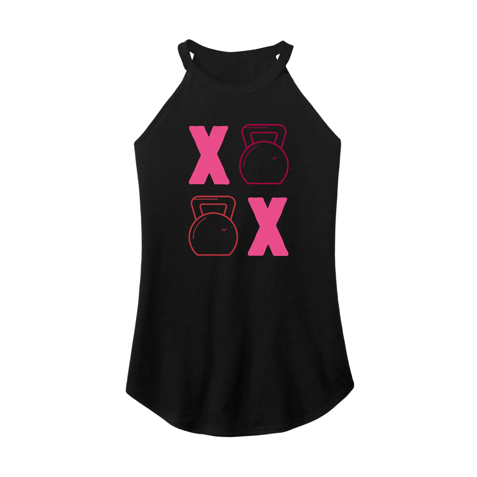KettleBell Kisses Rocker Tank Top