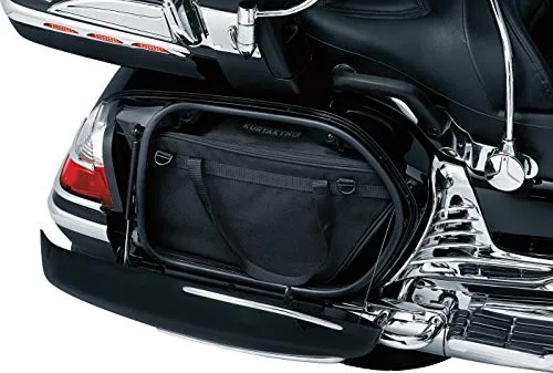 Kuryakyn 4170 Motorcycle Travel Luggage: Removable Saddlebag Liners with Carrying Handles and Removable Shoulder Straps, Black, 1 Pair