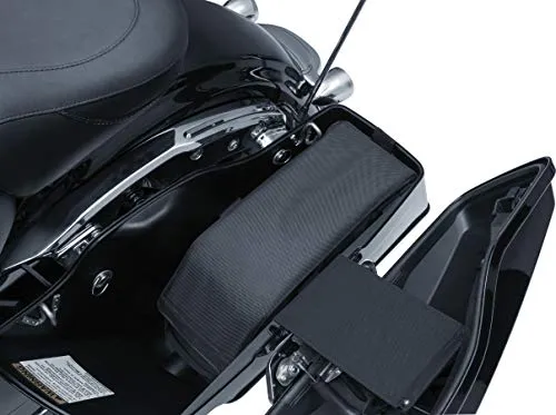 Kuryakyn 5202 Insulated Motorcycle Saddlebag Cooler Bag with Bottle Opener: Holds 18 Cans or 12 Bottles, Black, Pack of 1