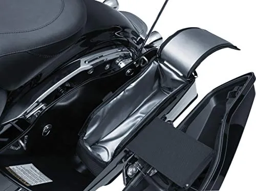 Kuryakyn 5202 Insulated Motorcycle Saddlebag Cooler Bag with Bottle Opener: Holds 18 Cans or 12 Bottles, Black, Pack of 1