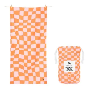 Large Quick Dry Towel - Groovy Check