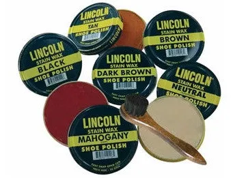 Lincoln Shoe Wax Polish 3 Fl Oz.