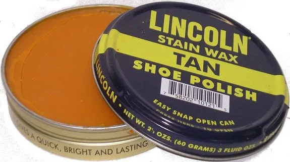 Lincoln Shoe Wax Polish 3 Fl Oz.