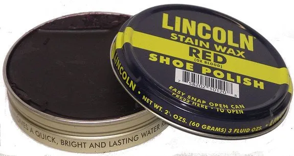 Lincoln Shoe Wax Polish 3 Fl Oz.