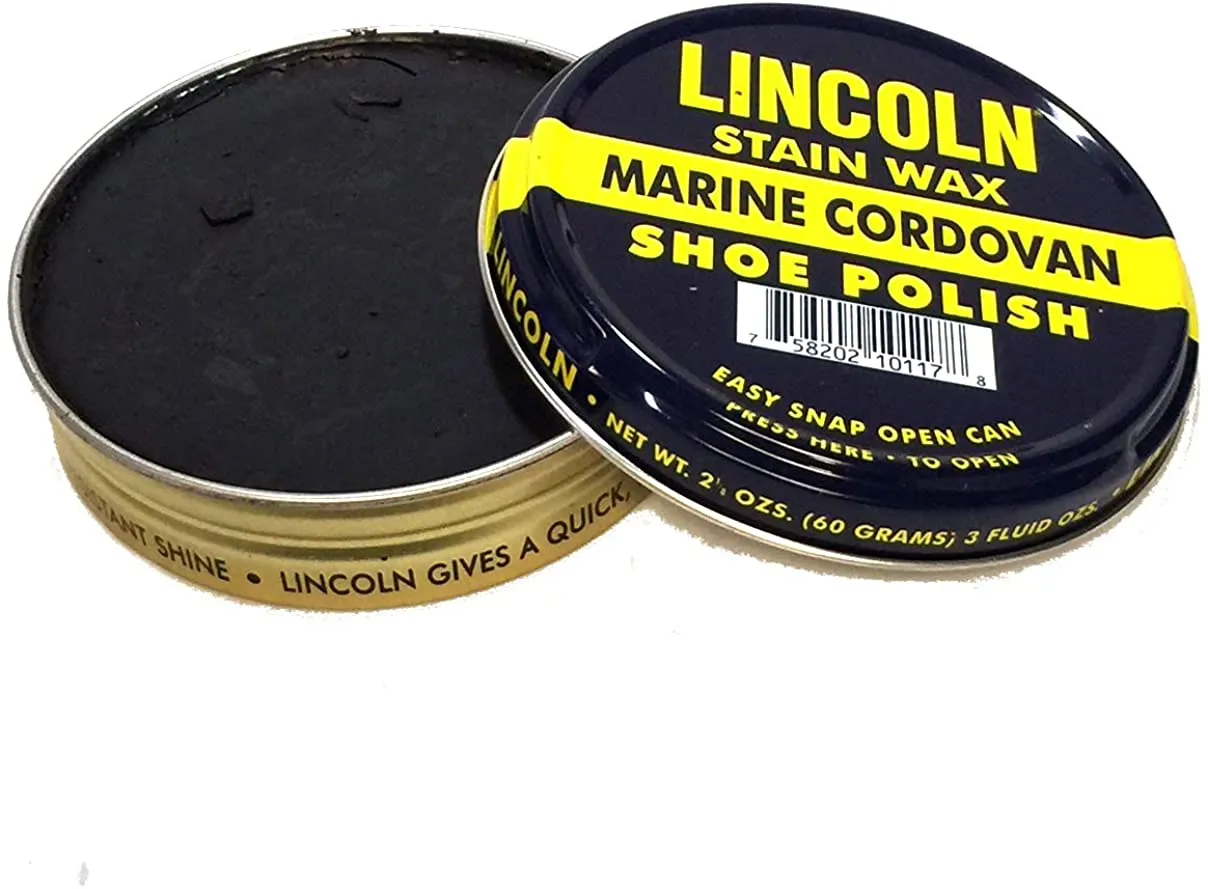Lincoln Shoe Wax Polish 3 Fl Oz.