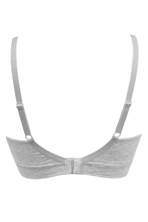 Love To Lounge Cotton Non-Wired Bra - Grey