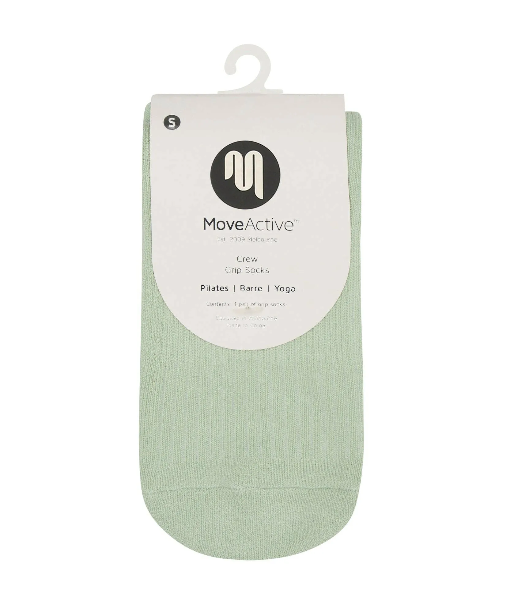 Low Crew Non Slip Grip Socks - Foundation Mint