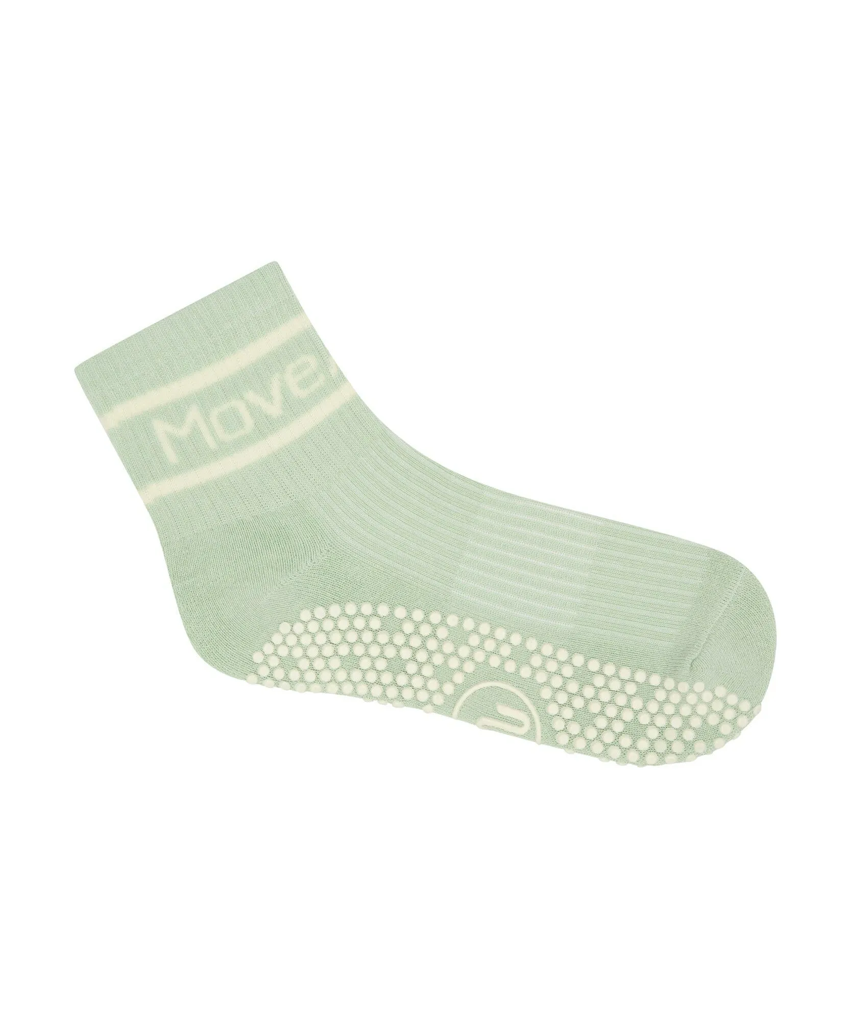 Low Crew Non Slip Grip Socks - Foundation Mint