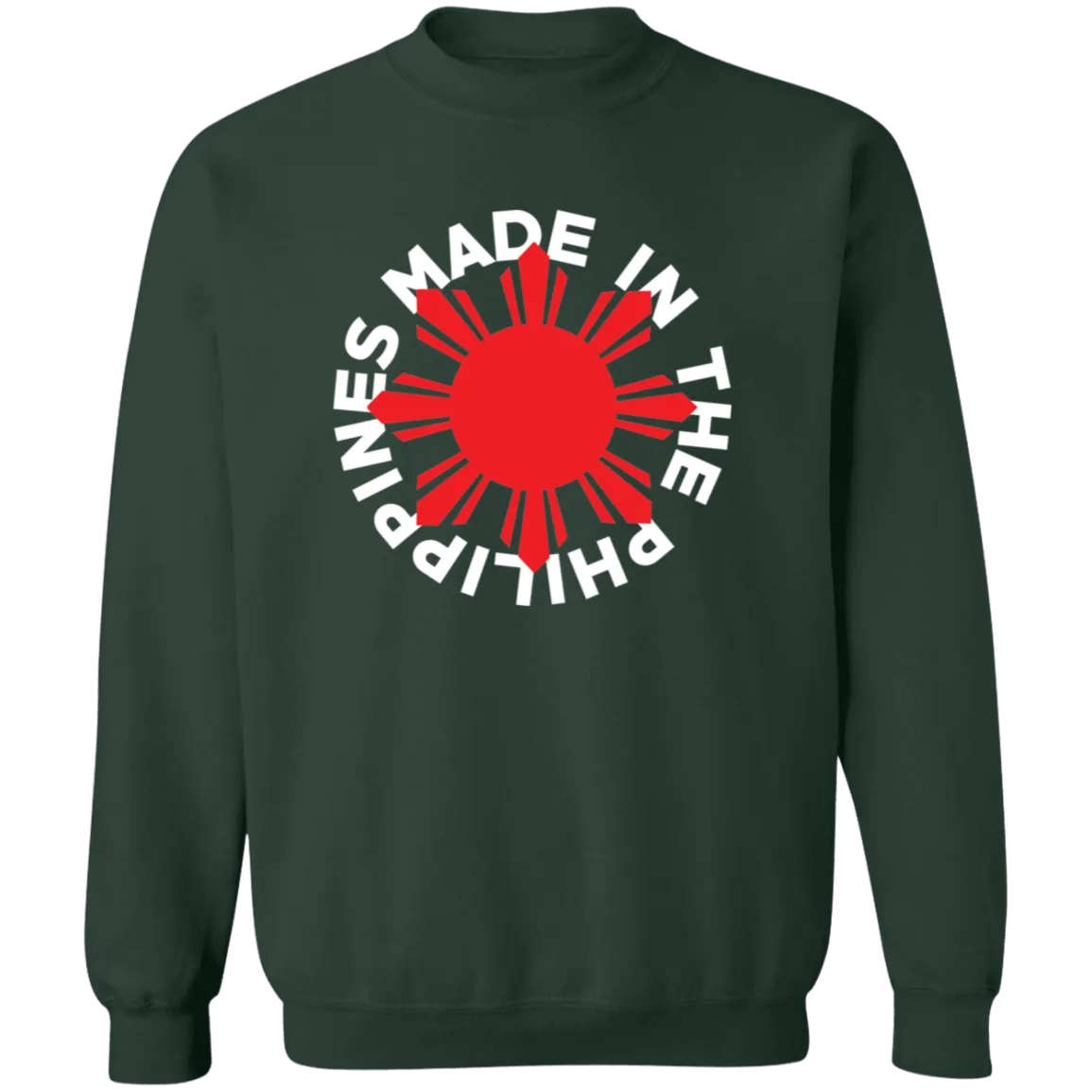 Made in the Philippines Red Sun Unisex Crewneck Pullover Sweatshirt
